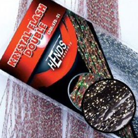 Mu�k�rsky materi�l Krystal Flash Double, Zlato-�ierna